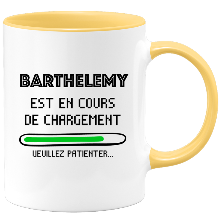 quotedazur - Mug Barthelemy Est En Cours De Chargement Veuillez Patienter - Cadeau Barthelemy Prénom Homme Personnalisé - Cadeau Annniversaire Noël Adolescent Collègue