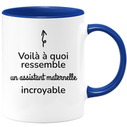 quotedazur - Mug Voilà à Quoi Ressemble Un Assistant Maternelle Incroyable - Cadeau Assistant Maternelle - Idée Cadeau Anniversaire Assistant Maternelle - Idée Pour Une Attention Originale