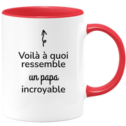 quotedazur - Mug Voilà à Quoi Ressemble Un Papa Incroyable - Cadeau Papa - Idée Cadeau Anniversaire Papa - Idée Pour Une Attention Originale Papa