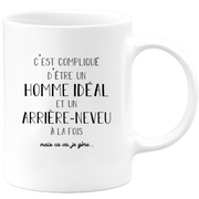 quotedazur - Mug C'est Compliqué D'Être Un Homme Idéal Et Un Arrière Neveu Mais Ça Va Je Gère - Cadeau Humoristique Famille, Anniversaire