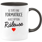 quotedazur - Mug Je Suis Une Formatrice Avec Option Râleuse - Cadeau Idéal Pour Formatrice - Cadeau Personnalisé Pour Femme - Cadeau Original Pour Anniversaire Ou Noël