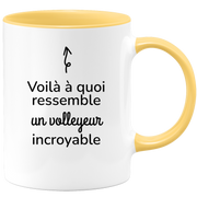 quotedazur - Mug Voilà À Quoi Ressemble Un Volleyeur Incroyable - Cadeau Pour Volleyeur - Cadeau Personnalisé Pour Homme - Cadeau Original Anniversaire Ou Noël