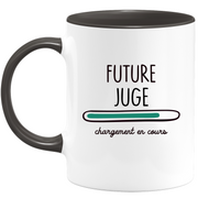 quotedazur - Mug Future Juge Chargement En Cours - Cadeau Humour Promotion Travail - Idée Cadeau Départ Collègue - Tasse Chef Juge - Idéal Pour Noël Au Bureau