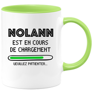 quotedazur - Mug Nolann Est En Cours De Chargement Veuillez Patienter - Cadeau Nolann Prénom Homme Personnalisé - Cadeau Annniversaire Noël Adolescent Collègue