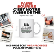 quotedazur - Mug Lia Est En Cours De Chargement Veuillez Patienter - Cadeau Lia Prénom Femme Personnalisé - Cadeau Annniversaire Noël Adolescent Collègue