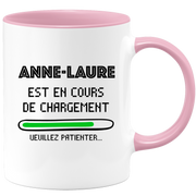 quotedazur - Mug Anne-Laure Est En Cours De Chargement Veuillez Patienter - Cadeau Anne-Laure Prénom Femme Personnalisé - Cadeau Annniversaire Noël Adolescent Collègue