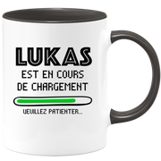 quotedazur - Mug Lukas Est En Cours De Chargement Veuillez Patienter - Cadeau Lukas Prénom Homme Personnalisé - Cadeau Annniversaire Noël Adolescent Collègue