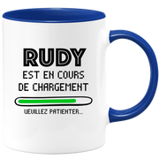 quotedazur - Mug Rudy Est En Cours De Chargement Veuillez Patienter - Cadeau Rudy Prénom Homme Personnalisé - Cadeau Annniversaire Noël Adolescent Collègue