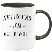 quotedazur - Mug Je Peux Pas J'ai Vol a voile - Cadeau Humour Sport - Idée Cadeau Original - Tasse Vol a voile - Idéal Pour Anniversaire Ou Noël