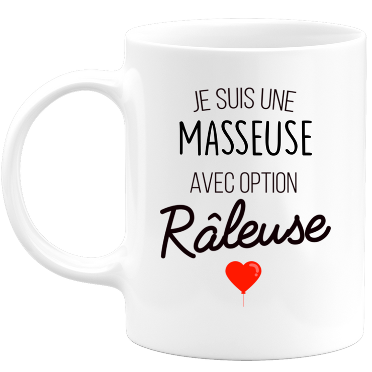 quotedazur - Mug Je Suis Une Masseuse Avec Option Râleuse - Cadeau Idéal Pour Masseuse - Cadeau Personnalisé Pour Femme - Cadeau Original Pour Anniversaire Ou Noël