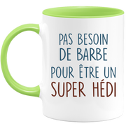 Mug pas besoin de barbe pour être un super Hédi