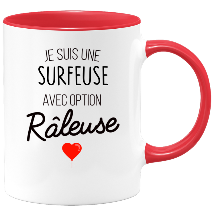 quotedazur - Mug Je Suis Une Surfeuse Avec Option Râleuse - Cadeau Idéal Pour Surfeuse - Cadeau Personnalisé Pour Femme - Cadeau Original Pour Anniversaire Ou Noël