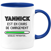 quotedazur - Mug Yannick Est En Cours De Chargement Veuillez Patienter - Cadeau Yannick Prénom Homme Personnalisé - Cadeau Annniversaire Noël Adolescent Collègue