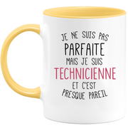 Mug for TECHNICIAN - I'm not perfect but I'm TECHNICIAN - ideal birthday humor gift