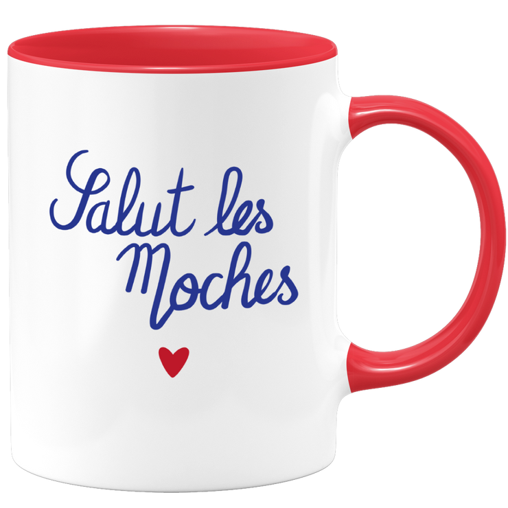 quotedazur - Mug Salut Les Moches - Cadeau Collègue Retraite - Idée Cadeau Original, Femme - Tasse Couple Saint Valentin - Gadget Geek Homme - Idéal Anniversaire Soeur Ou Meilleure Amie