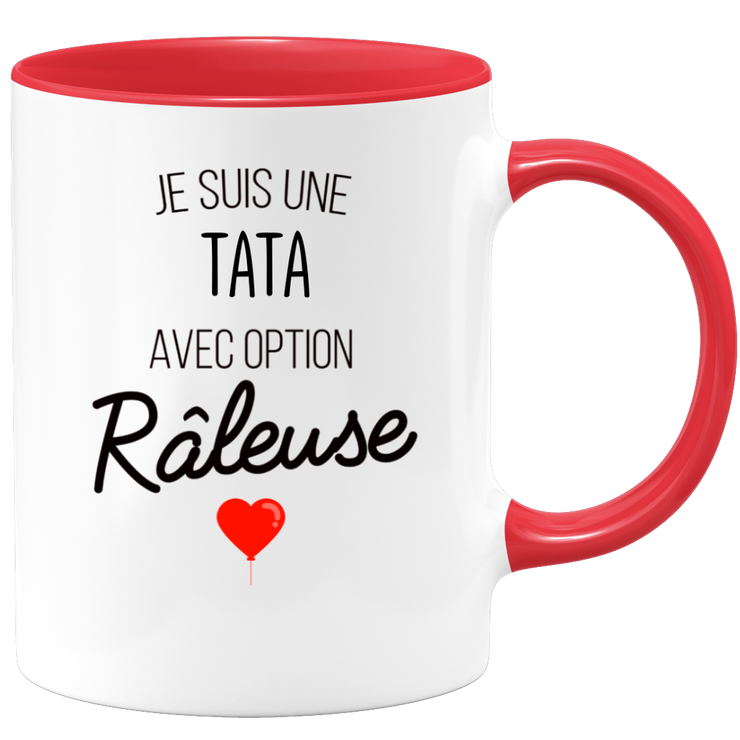 quotedazur - Mug Je Suis Une Tata Avec Option Râleuse - Cadeau Idéal Pour Tata - Cadeau Personnalisé Pour Femme - Cadeau Original Pour Anniversaire Ou Noël