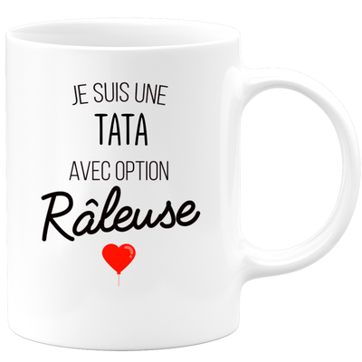 quotedazur - Mug Je Suis Une Tata Avec Option Râleuse - Cadeau Idéal Pour Tata - Cadeau Personnalisé Pour Femme - Cadeau Original Pour Anniversaire Ou Noël