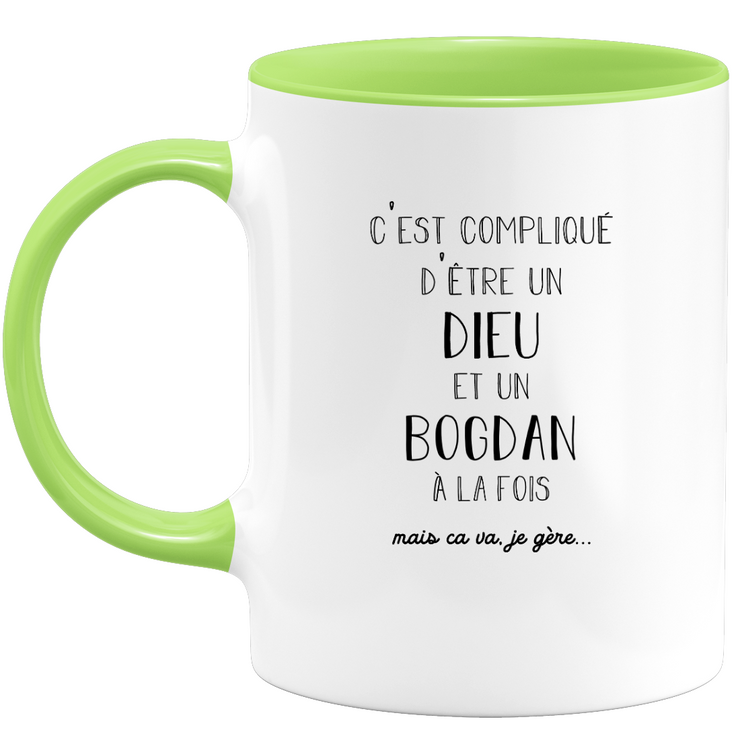 Mug Gift bogdan - god bogdan - Personalized first name gift Birthday Man Christmas departure colleague - Ceramic - White