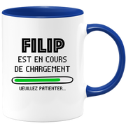 Mug Filip Is Loading Please Wait - Personalized First Name Filip Gift