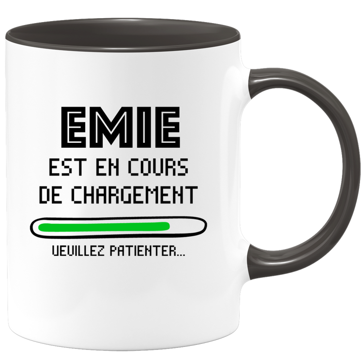 quotedazur - Mug Emie Est En Cours De Chargement Veuillez Patienter - Cadeau Emie Prénom Femme Personnalisé - Cadeau Annniversaire Noël Adolescent Collègue