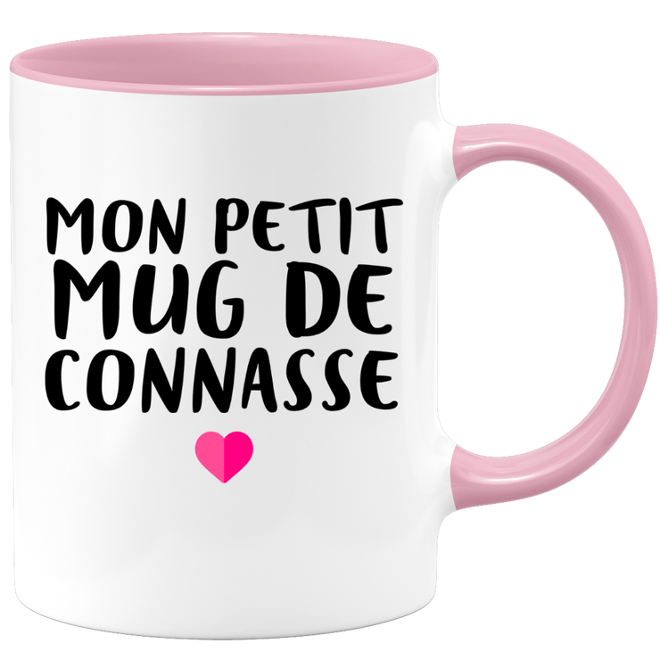 quotedazur - Tasse Mon Petit Mug De Connasse - Humour Tasse a Cafe Cadeau Rigolo Original Humoristique Fun à Message Pour Femme - Idée Cadeau Amie Marraine Tata Maman Mamie