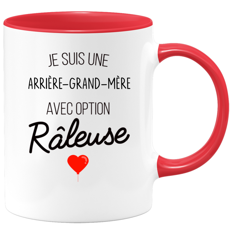 quotedazur - Mug Je Suis Une Arrière-grand-mère Avec Option Râleuse - Cadeau Idéal Pour Arrière-grand-mère - Cadeau Personnalisé Pour Femme - Cadeau Original Pour Anniversaire Ou Noël