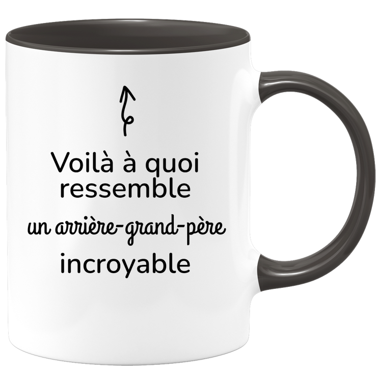 quotedazur - Mug Voilà à Quoi Ressemble Un Arrière-Grand-Père Incroyable - Cadeau Arrière-Grand-Père - Idée Cadeau Anniversaire Arrière-Grand-Père - Idée Pour Une Attention Originale