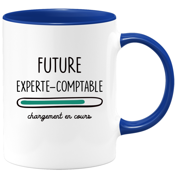 quotedazur - Mug Future Experte comptable Chargement En Cours - Cadeau Humour Promotion Travail - Idée Cadeau Départ Collègue - Tasse Chef Experte comptable - Idéal Pour Noël Au Bureau