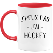 quotedazur - Mug Je Peux Pas J'ai Hockey - Cadeau Humour Sport - Idée Cadeau Original - Tasse Hockey - Idéal Pour Anniversaire Ou Noël