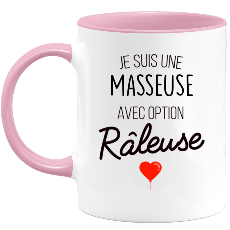 quotedazur - Mug Je Suis Une Masseuse Avec Option Râleuse - Cadeau Idéal Pour Masseuse - Cadeau Personnalisé Pour Femme - Cadeau Original Pour Anniversaire Ou Noël