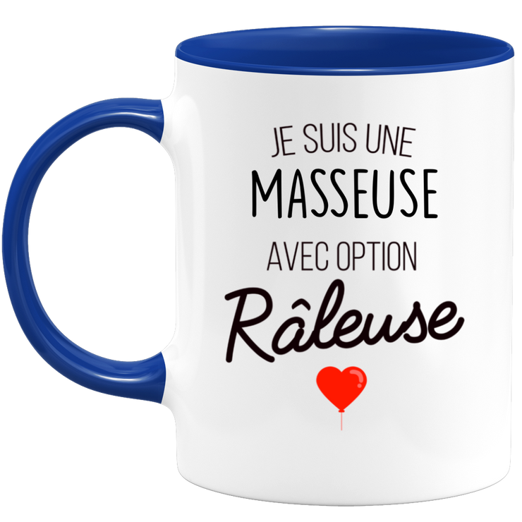 quotedazur - Mug Je Suis Une Masseuse Avec Option Râleuse - Cadeau Idéal Pour Masseuse - Cadeau Personnalisé Pour Femme - Cadeau Original Pour Anniversaire Ou Noël