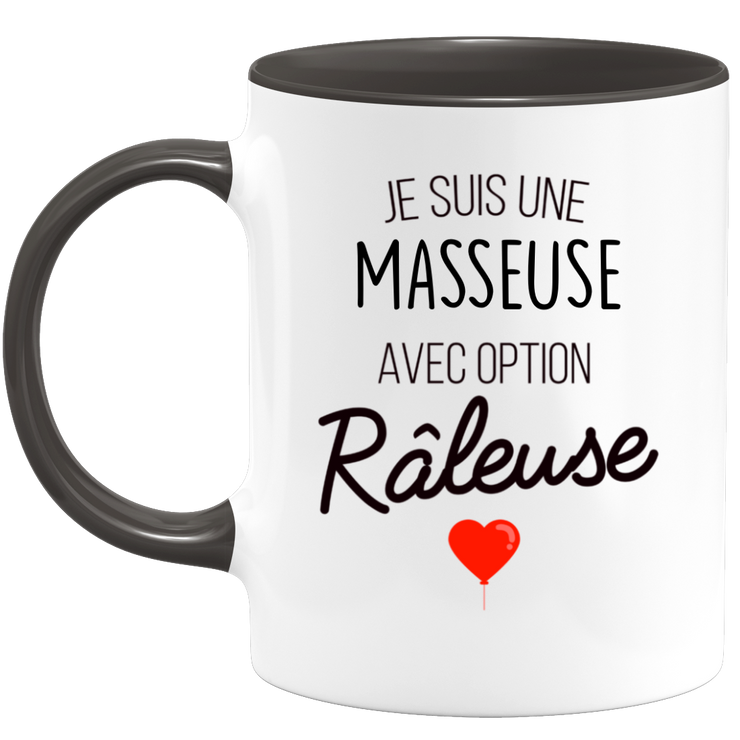 quotedazur - Mug Je Suis Une Masseuse Avec Option Râleuse - Cadeau Idéal Pour Masseuse - Cadeau Personnalisé Pour Femme - Cadeau Original Pour Anniversaire Ou Noël