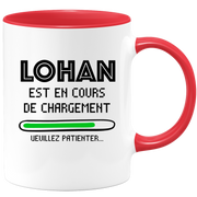 quotedazur - Mug Lohan Est En Cours De Chargement Veuillez Patienter - Cadeau Lohan Prénom Homme Personnalisé - Cadeau Annniversaire Noël Adolescent Collègue