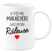 quotedazur - Mug Je Suis Une Maraîchère Avec Option Râleuse - Cadeau Idéal Pour Maraîchère - Cadeau Personnalisé Pour Femme - Cadeau Original Pour Anniversaire Ou Noël