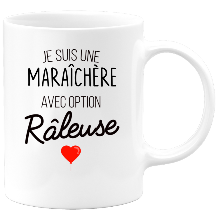 quotedazur - Mug Je Suis Une Maraîchère Avec Option Râleuse - Cadeau Idéal Pour Maraîchère - Cadeau Personnalisé Pour Femme - Cadeau Original Pour Anniversaire Ou Noël