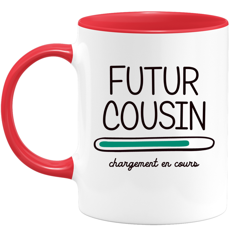 quotedazur - Mug Futur Cousin 2024 Chargement En Cours - Cadeau Futur Cousin - Surprise Annonce Grossesse Garçon/Fille Naissance Bébé