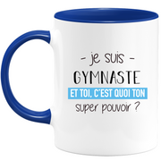 quotedazur - Mug Je Suis Gymnaste Et Toi C'est Quoi Ton Super Pouvoir - Cadeau Humour Travail - Idée Cadeau Départ Collègue - Tasse Chef Gymnaste - Idéal Pour Noël Au Bureau