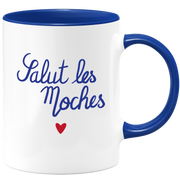 quotedazur - Mug Salut Les Moches - Cadeau Collègue Retraite - Idée Cadeau Original, Femme - Tasse Couple Saint Valentin - Gadget Geek Homme - Idéal Anniversaire Soeur Ou Meilleure Amie