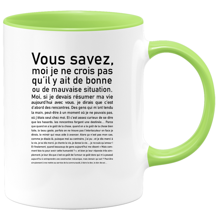 quotedazur - Mug Vous Savez Bonne Ou Mauvaise Situation - Cadeau Collègue Retraite - Idée Cadeau Original Femme - Tasse Couple Saint Valentin - Gadget Geek - Idéal Anniversaire Soeur Meilleure Amie