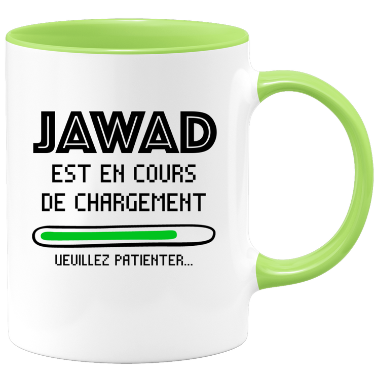 quotedazur - Mug Jawad Est En Cours De Chargement Veuillez Patienter - Cadeau Jawad Prénom Homme Personnalisé - Cadeau Annniversaire Noël Adolescent Collègue