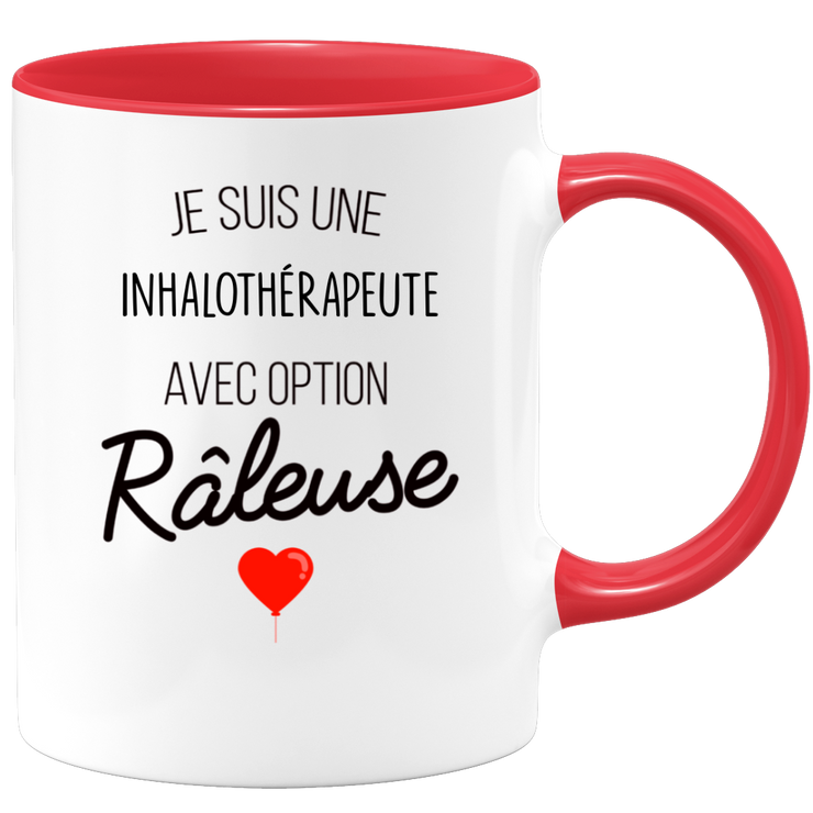 quotedazur - Mug Je Suis Une Inhalothérapeute Avec Option Râleuse - Cadeau Idéal Pour Inhalothérapeute - Cadeau Personnalisé Pour Femme - Cadeau Original Pour Anniversaire Ou Noël