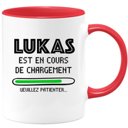 quotedazur - Mug Lukas Est En Cours De Chargement Veuillez Patienter - Cadeau Lukas Prénom Homme Personnalisé - Cadeau Annniversaire Noël Adolescent Collègue