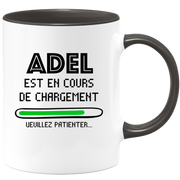 quotedazur - Mug Adel Est En Cours De Chargement Veuillez Patienter - Cadeau Adel Prénom Homme Personnalisé - Cadeau Annniversaire Noël Adolescent Collègue