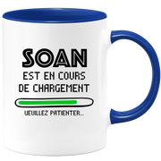 quotedazur - Mug Soan Est En Cours De Chargement Veuillez Patienter - Cadeau Soan Prénom Homme Personnalisé - Cadeau Annniversaire Noël Adolescent Collègue