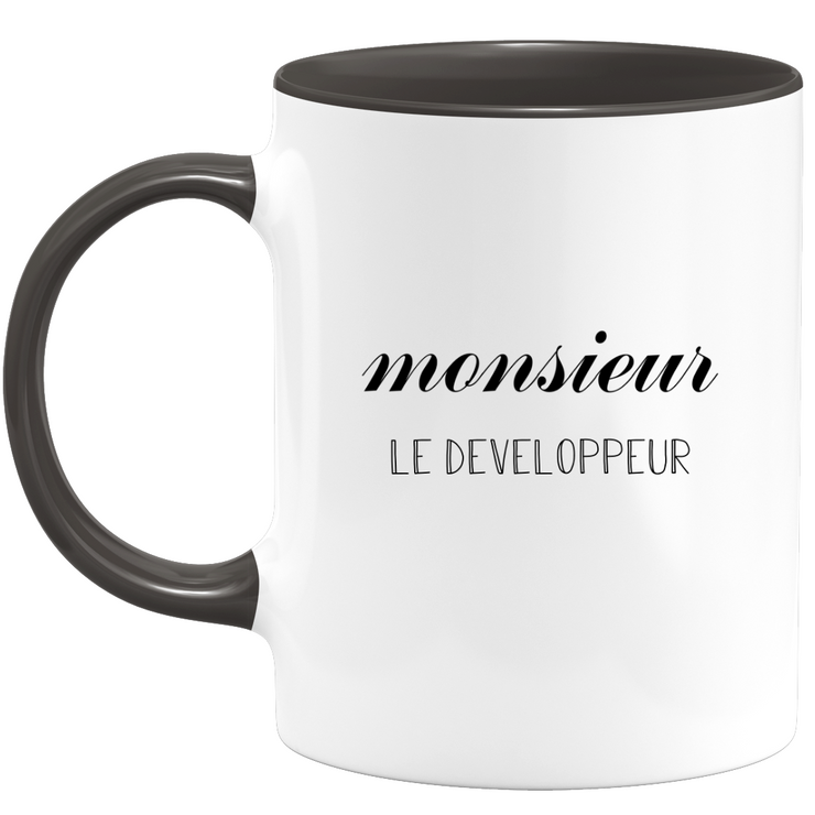 Mr. Developer mug - men's gift for developer Funny humor ideal for Birthday