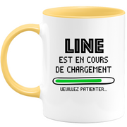 quotedazur - Mug Line Est En Cours De Chargement Veuillez Patienter - Cadeau Line Prénom Femme Personnalisé - Cadeau Annniversaire Noël Adolescent Collègue