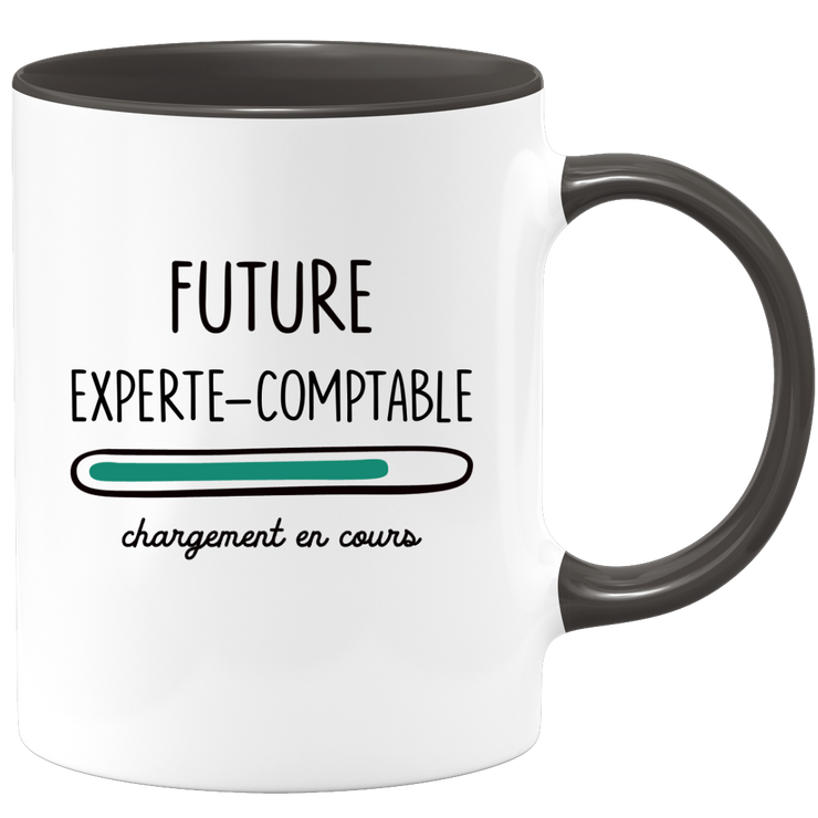 quotedazur - Mug Future Experte comptable Chargement En Cours - Cadeau Humour Promotion Travail - Idée Cadeau Départ Collègue - Tasse Chef Experte comptable - Idéal Pour Noël Au Bureau