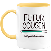quotedazur - Mug Futur Cousin 2024 Chargement En Cours - Cadeau Futur Cousin - Surprise Annonce Grossesse Garçon/Fille Naissance Bébé