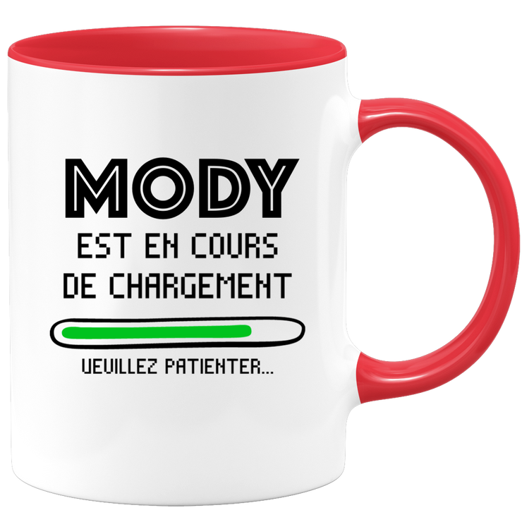 quotedazur - Mug Mody Est En Cours De Chargement Veuillez Patienter - Cadeau Mody Prénom Homme Personnalisé - Cadeau Annniversaire Noël Adolescent Collègue