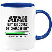 quotedazur - Mug Ayah Est En Cours De Chargement Veuillez Patienter - Cadeau Ayah Prénom Femme Personnalisé - Cadeau Annniversaire Noël Adolescent Collègue